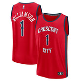 Fanatics - Zion Williamson New Orleans Pelicans Fast Break Replica Player Jersey - Statement Edition - Red