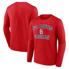 St. Louis Cardinals Logo Athletic Heart & Soul Long Sleeve T-Shirt Lifestyle
