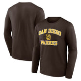 San Diego Padres Logo Athletic Heart & Soul Long Sleeve T-Shirt Sale
