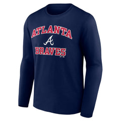 Atlanta Braves Logo Athletic Heart & Soul Long Sleeve T-Shirt Lifestyle