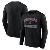 Arizona Diamondbacks Logo Athletic Heart & Soul Long Sleeve T-Shirt Lifestyle