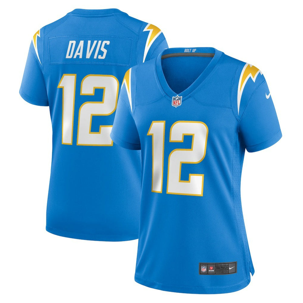 Derius Davis Los Angeles Chargers Women's Team Game Jersey Powder Blue - Nike