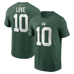Jordan Love Green Bay Packers Player Name & Number T-Shirt Green - Nike