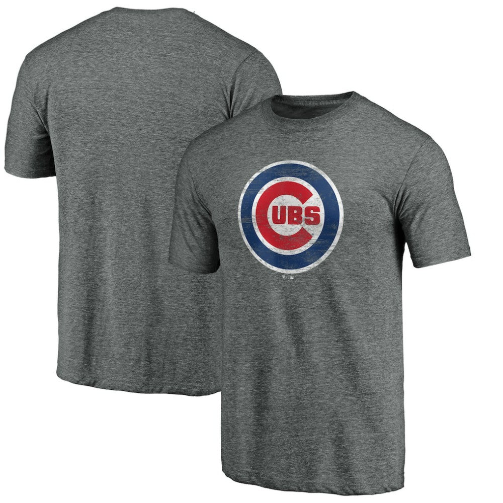 Chicago Cubs Official Logo Tri-Blend T-Shirt Near Me
