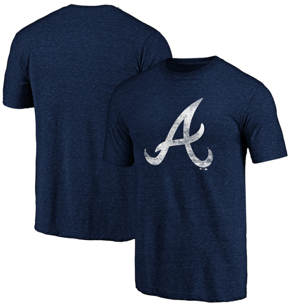 Atlanta Braves Official Logo Tri-Blend T-Shirt Lifestyle