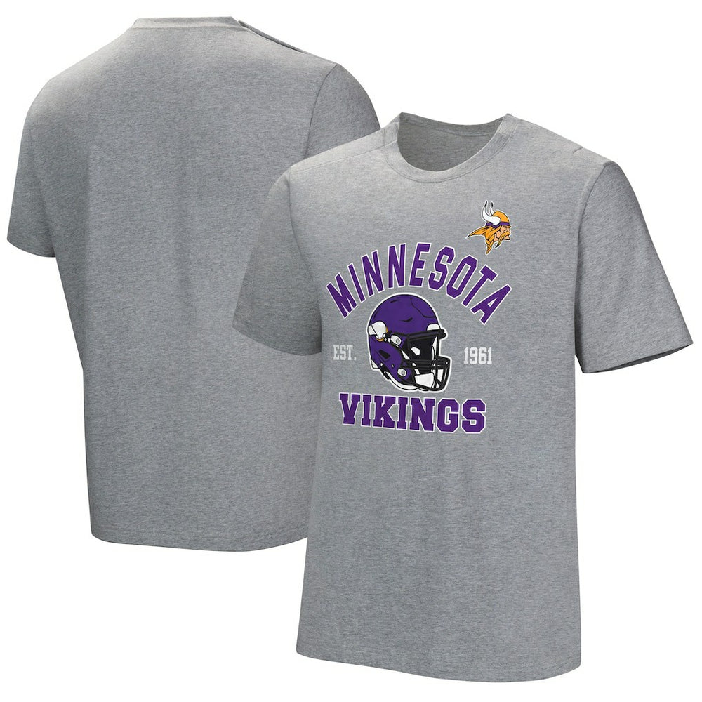 Minnesota Vikings Tackle Adaptive T-Shirt Gray - NFL