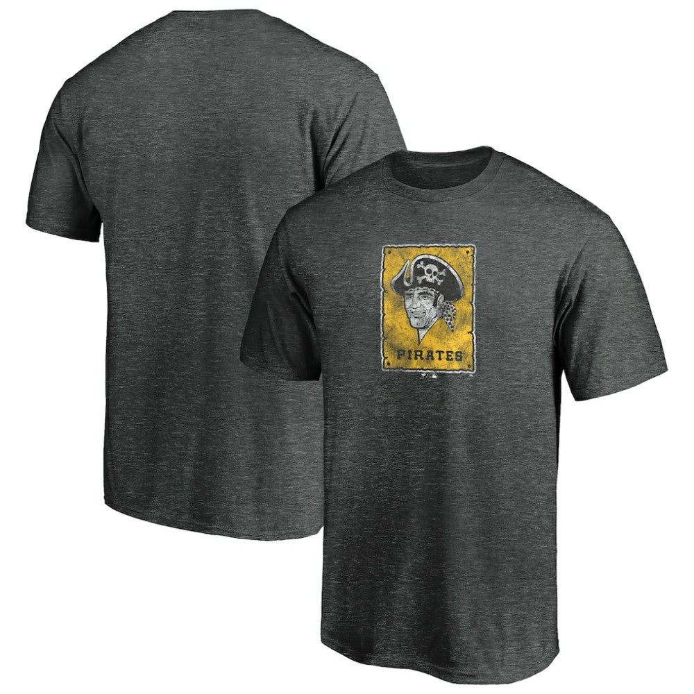 Pittsburgh Pirates Cooperstown Collection Throwback Logo Tri-Blend T-Shirt On Sale