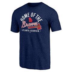 Atlanta Braves Hometown Collection Home Of The Braves Tri-Blend T-Shirt Sale