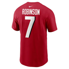 Bijan Robinson Atlanta Falcons Player Name & Number T-Shirt Red - Nike