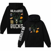 NBA - Milwaukee Bucks NBA x MARKET Unisex Claymation Pullover Hoodie - Black