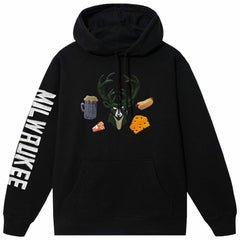 NBA - Milwaukee Bucks NBA x MARKET Unisex Claymation Pullover Hoodie - Black