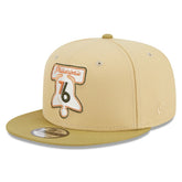 New Era - Philadelphia 76ers Green Collection Repreve 9FIFTY Snapback Hat - Khaki/Tan