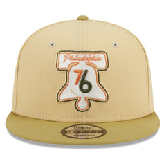 New Era - Philadelphia 76ers Green Collection Repreve 9FIFTY Snapback Hat - Khaki/Tan