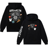 NBA - Brooklyn Nets NBA x MARKET Unisex Claymation Pullover Hoodie - Black