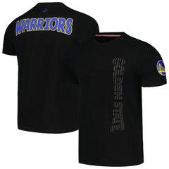 NBA - Golden State Warriors FISLL 3D Puff Print Sliced Logo T-Shirt - Black