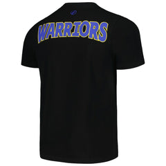 NBA - Golden State Warriors FISLL 3D Puff Print Sliced Logo T-Shirt - Black