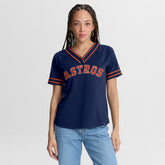 Houston Astros Fanatics Women's Diva Race Ahead Raglan V-Neck T-Shirt discount