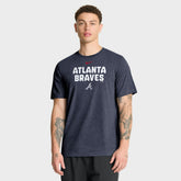 Atlanta Braves Nike Stacked Tri-Blend T-Shirt discount