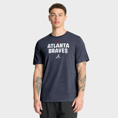 Atlanta Braves Nike Stacked Tri-Blend T-Shirt discount