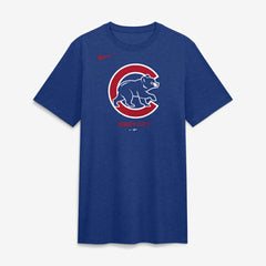 Chicago Cubs Nike Tri-Blend Logo T-Shirt discount