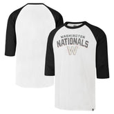 Washington Nationals '47 City Connect Crescent Franklin Raglan 3/4-Sleeve T-Shirt Lifestyle