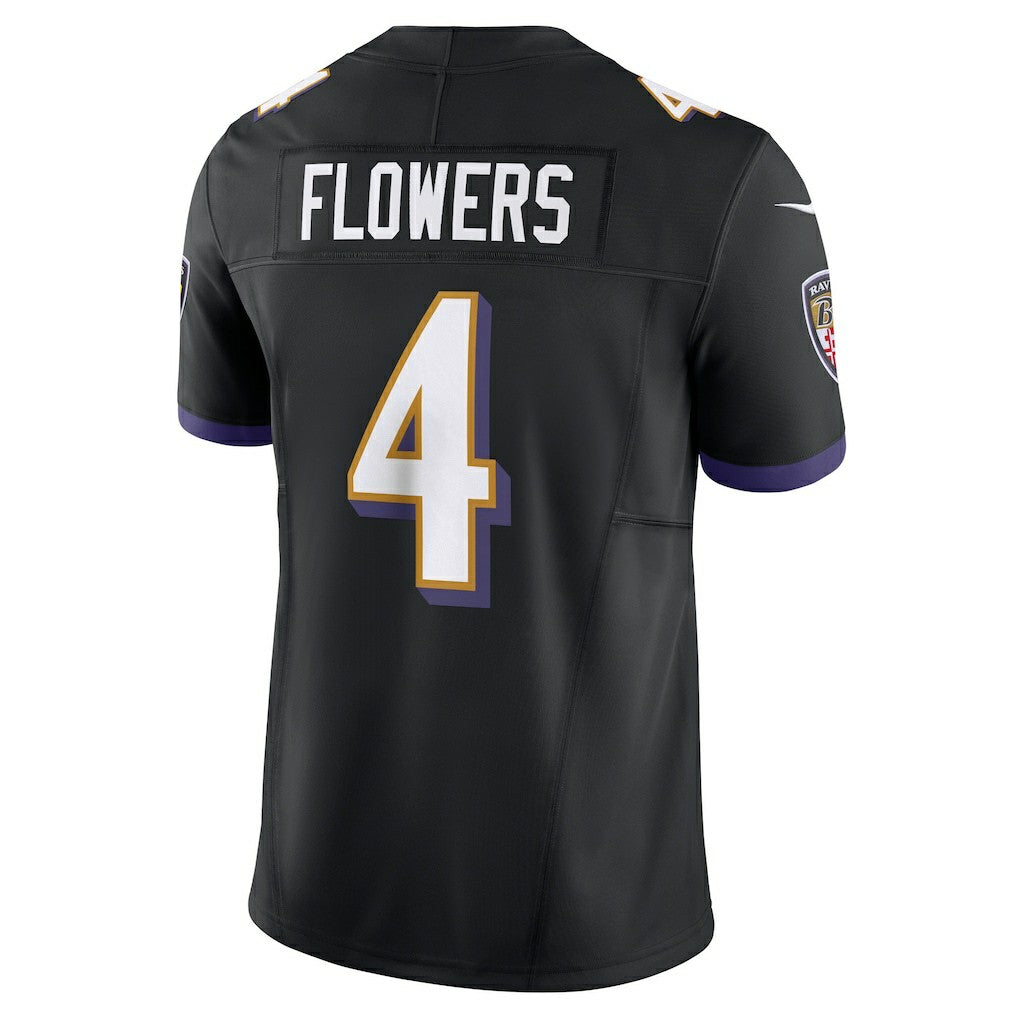 Zay Flowers Baltimore Ravens Alternate Vapor F.U.S.E. Limited Jersey - Black | NFL Jerseys