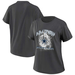 Dallas Cowboys WEAR by Erin Andrews Women's Boyfriend T-Shirt Charcoal - NFL