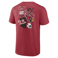 Arizona Cardinals Split Zone T-Shirt Cardinal - Fanatics