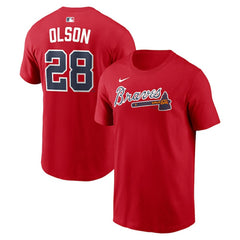 Matt Olson Atlanta Braves Nike Home Name & Number T-Shirt Lifestyle