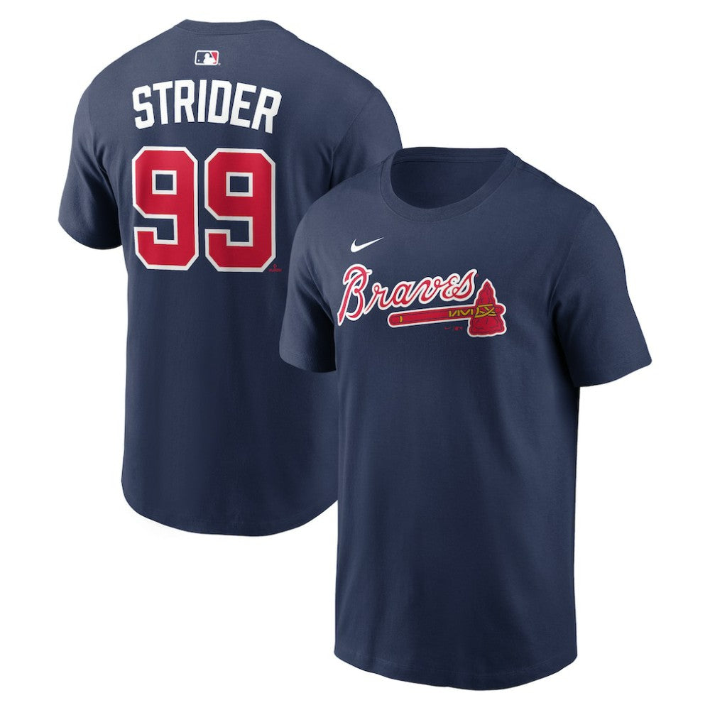 Spencer Strider Atlanta Braves Nike Name & Number T-Shirt Near Me