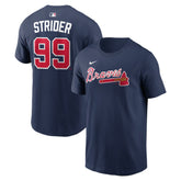 Spencer Strider Atlanta Braves Nike Name & Number T-Shirt Near Me