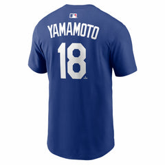 Yoshinobu Yamamoto Los Angeles Dodgers Nike Home Name & Number T-Shirt for sale