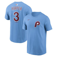 Bryce Harper Philadelphia Phillies Nike Name & Number T-Shirt for sale