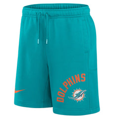 Miami Dolphins Arched Kicker Shorts Aqua - Nike