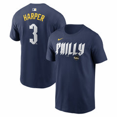 Bryce Harper Philadelphia Phillies Nike City Connect Name & Number T-Shirt Lifestyle