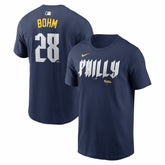 Alec Bohm Philadelphia Phillies Nike City Connect Name & Number T-Shirt Lifestyle