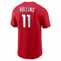 Jimmy Rollins Philadelphia Phillies Nike Cooperstown Collection Name & Number T-Shirt for sale