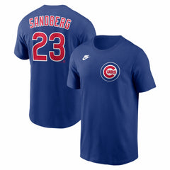 Ryne Sandberg Chicago Cubs Nike Cooperstown Collection Name & Number T-Shirt On Sale