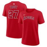 Mike Trout Los Angeles Angels Nike Women's Name & Number T-Shirt Near Me