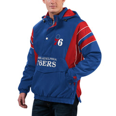 NBA - Philadelphia 76ers Starter Home Team Hoodie Half-Zip Jacket - Royal
