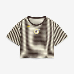 San Diego Padres Nike Women's Cooperstown Collection Striped Cropped T-Shirt Near Me