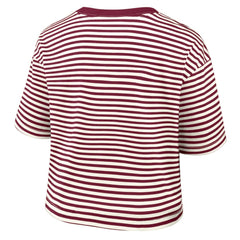 Philadelphia Phillies Nike Women's Cooperstown Collection Striped Cropped T-Shirt On Sale