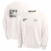 Kansas City Chiefs Oversized Type Play Multi Sweatshirt Cream - Fanatics