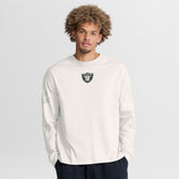 Las Vegas Raiders Oversized Type Play Long Sleeve T-Shirt Gray - Fanatics