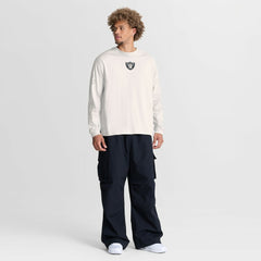 Las Vegas Raiders Oversized Type Play Long Sleeve T-Shirt Gray - Fanatics