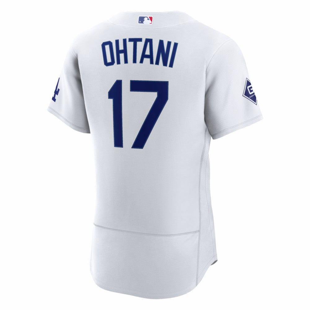 Shohei Ohtani Los Angeles Dodgers Nike Home Authentic Sponsor Patch Jersey - White | MLB Jerseys