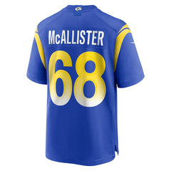 Mike McAllister Los Angeles Rams Home Game Jersey Royal - Nike