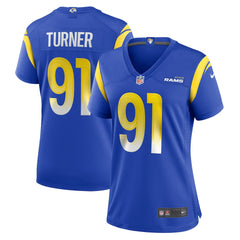 Kobie Turner Los Angeles Rams Women's Home Game Jersey Royal - Nike