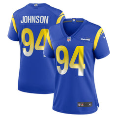 Desjuan Johnson Los Angeles Rams Women's Home Game Jersey Royal - Nike