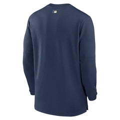 Milwaukee Brewers Nike Authentic Collection Game Time Performance Quarter-Zip Top Lifestyle